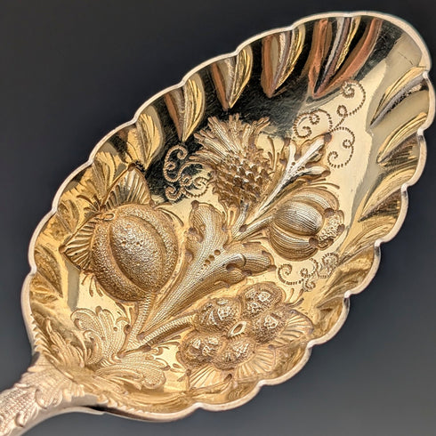 19世紀後半 英国アンティーク シルバープレート製 ベリースプーン 4本セット William Howe