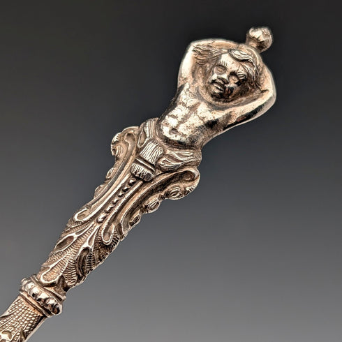 19世紀後半 英国アンティーク シルバープレート製 ベリースプーン 4本セット William Howe