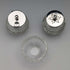 1924 British Antique Sterling Silver and Cut Glass Condiment Set by James Dixon & Sons