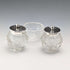 1924 British Antique Sterling Silver and Cut Glass Condiment Set by James Dixon & Sons