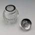 1924 British Antique Sterling Silver and Cut Glass Condiment Set by James Dixon & Sons