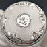 1898 British Antique Silver Lid Mini Cut Glass Jar Pair, Hilliard & Thomason