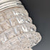 1898 British Antique Silver Lid Mini Cut Glass Jar Pair, Hilliard & Thomason