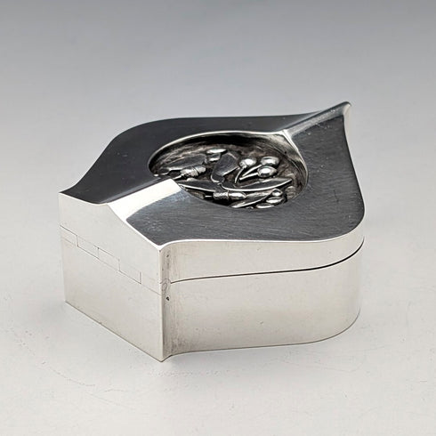 英国ヴィンテージ 純銀製 小型トリンケットボックス 79g Keith Smith