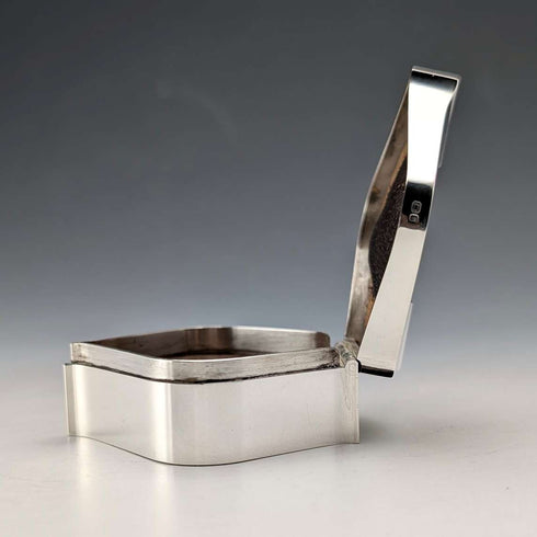 British Vintage Sterling Silver Small Trinket Box by Keith Smith