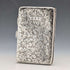 1886 British Antique Sterling Silver Double-Opening Small Card Case, 64g, William Oliver