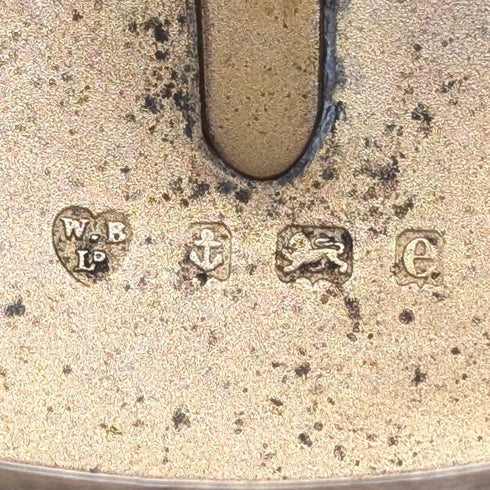 1904年 英国アンティーク 純銀製 小石型スナッフボックス 90g Williams Ltd