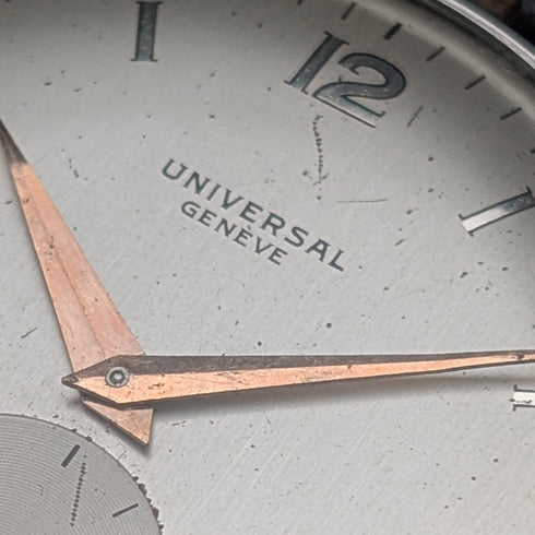 1940年代 スイス UNIVERSAL 紳士用腕時計 機械式 Cal.262 合金ケース 動作良好