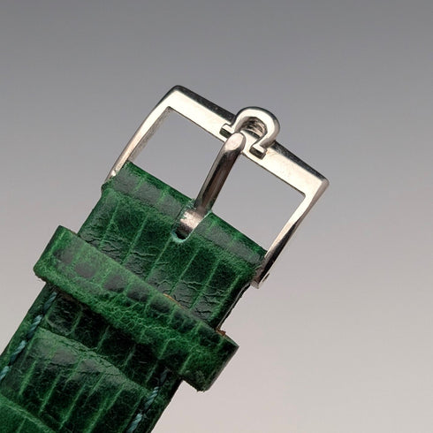 1943年頃 オメガ Ref.2325/8 紳士用 機械式腕時計 ”ジャンボ” ブラックダイヤル グリーンベルト 動作良好