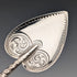 1897 British Antique Sterling Silver Heart-Shaped Tea Caddy Spoon, 10.4g