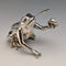 British Vintage Frog Design Sterling Silver Salt Cellar, 131g Total, CCP