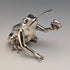 British Vintage Frog Design Sterling Silver Salt Cellar, 131g Total, CCP