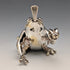 British Vintage Frog Design Sterling Silver Salt Cellar, 131g Total, CCP