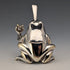 British Vintage Frog Design Sterling Silver Salt Cellar, 131g Total, CCP