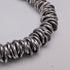 British Vintage Sterling Silver Coil Design Chain Necklace, 46cm, 91g, HH
