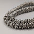 British Vintage Sterling Silver Coil Design Chain Necklace, 46cm, 91g, HH