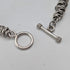 British Vintage Sterling Silver Coil Design Chain Necklace, 46cm, 91g, HH