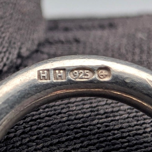 British Vintage Sterling Silver Coil Design Chain Necklace, 46cm, 91g, HH