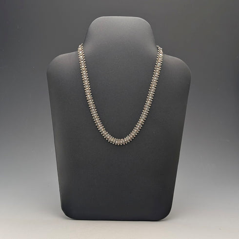 Vintage Sterling Silver Fine Ethnic Chain Necklace, 46cm, 29g