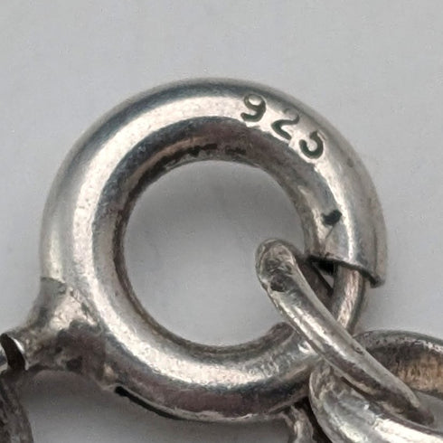 Vintage Sterling Silver Fine Ethnic Chain Necklace, 46cm, 29g