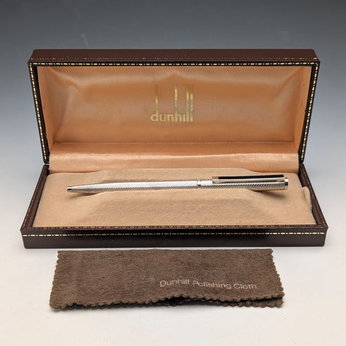 German vintage Dunhill base metal ballpoint pen case with cloth