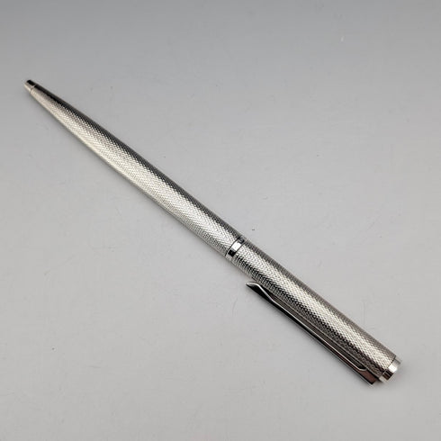 German vintage Dunhill base metal ballpoint pen case with cloth