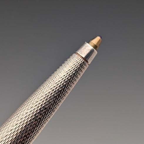 German vintage Dunhill base metal ballpoint pen case with cloth