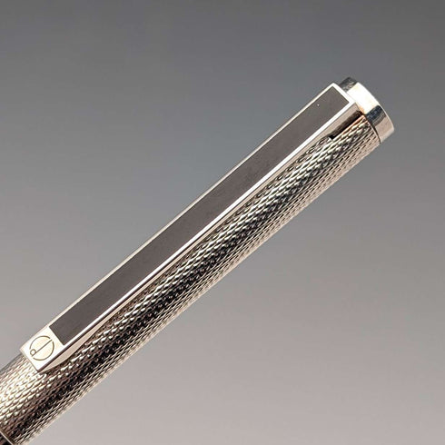 德國復古登喜路(Dunhill)底座金屬圓珠筆盒,附布套