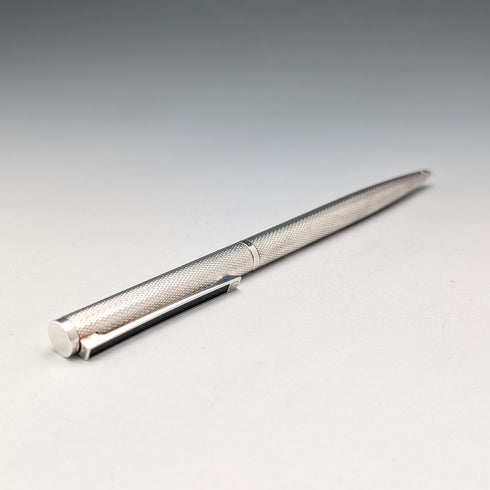 German vintage Dunhill base metal ballpoint pen case with cloth