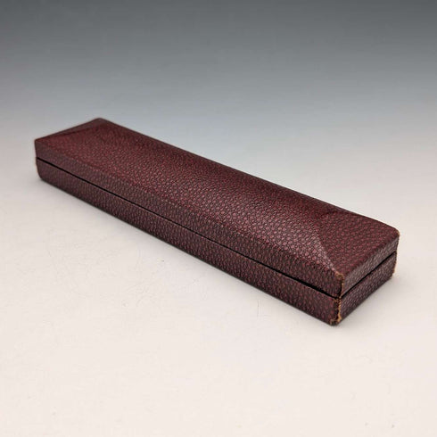 1962 British Vintage Yard O' Red Sterling Silver Push-On Mechanical Pencil with Case