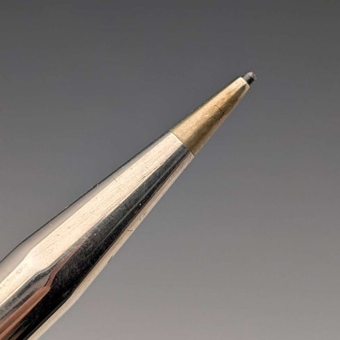 1962 British Vintage Yard O' Red Sterling Silver Push-On Mechanical Pencil with Case