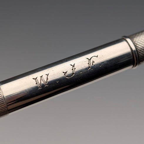 1947 British Vintage Sterling Silver Push-Pull Pencil William Manton