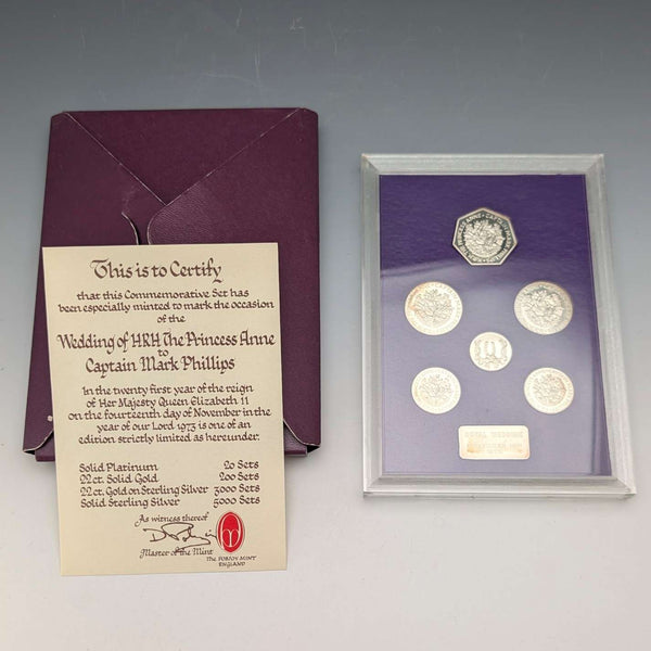 1973年 英国アン王女ご成婚記念 純銀コイン6枚セット 銀重量50g Ppbjoy Mint ltd