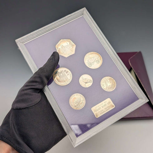 1973年 英国アン王女ご成婚記念 純銀コイン6枚セット 銀重量50g Ppbjoy Mint ltd