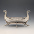 Nordic Vintage 830 Sterling Silver Viking Longship Miniature 167g