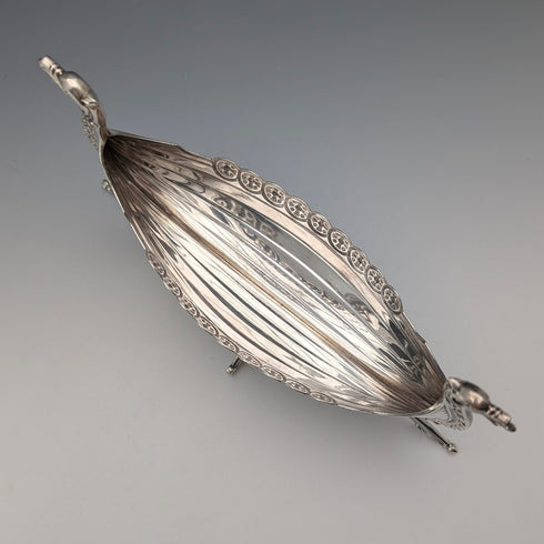 Nordic Vintage 830 Sterling Silver Viking Longship Miniature 167g