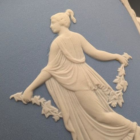 Pair of Vintage British Wedgwood Jasperware Tea Caddy Boxes