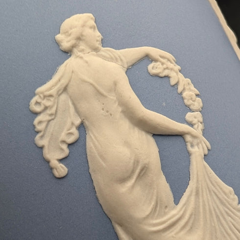 Pair of Vintage British Wedgwood Jasperware Tea Caddy Boxes