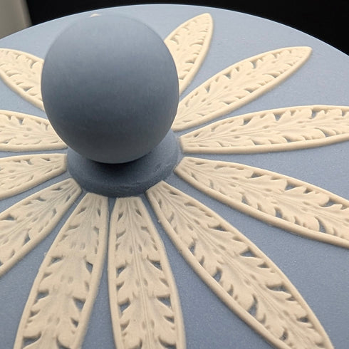 Pair of Vintage British Wedgwood Jasperware Tea Caddy Boxes