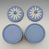 Pair of Vintage British Wedgwood Jasperware Tea Caddy Boxes