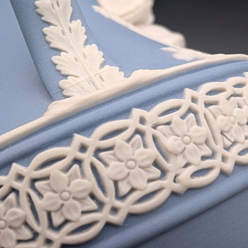 British Vintage Wedgwood Jasperware Jug with Box and Catalog