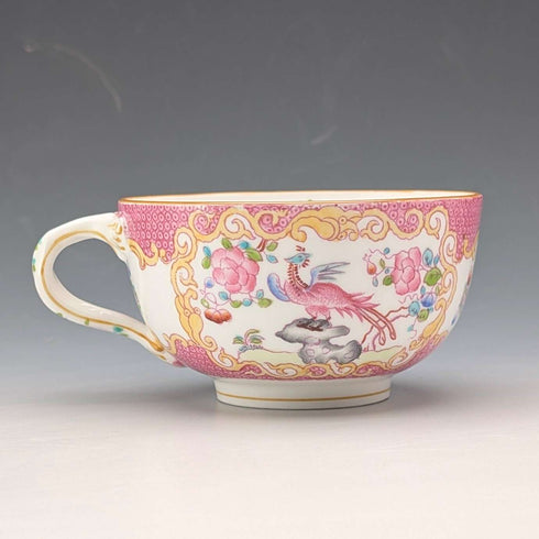1920年代 英国ミントン ティーカップトリオ ピンクコカトリス マイヤー・エンポーリアム特注品⑤