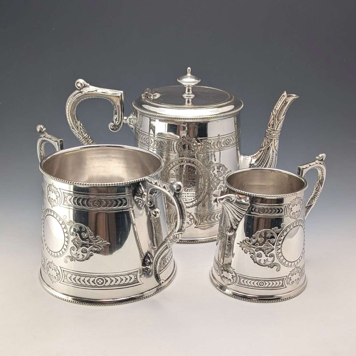 美術品/アンティーク 1900年頃 英国アンティーク シルバープレート製