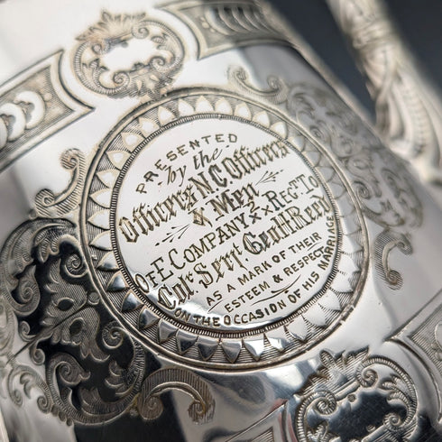 Antique British silver-plated tea set, circa 1900, Mappin & Webb