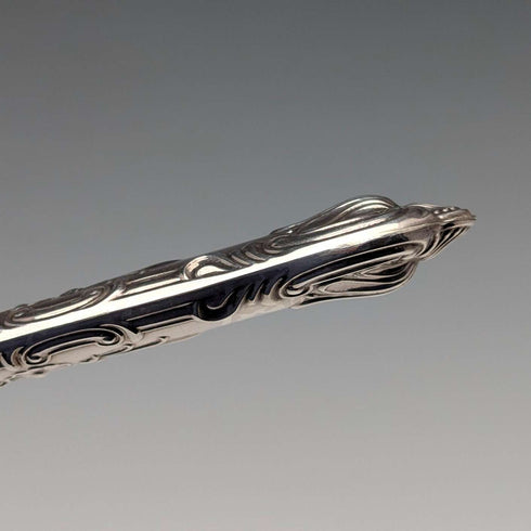 1989 British Vintage Sterling Silver Letter Opener with Case, Excellent Condition, Harrison Brothers