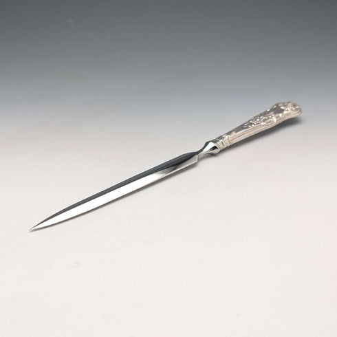 1989 British Vintage Sterling Silver Letter Opener with Case, Excellent Condition, Harrison Brothers