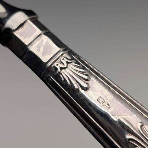 1989 British Vintage Sterling Silver Letter Opener with Case, Excellent Condition, Harrison Brothers