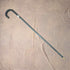 1934 British Vintage Square Shaft, Curved Handle, Sterling Silver Ornamented Walking Stick, 85cm, J Howell & Co.