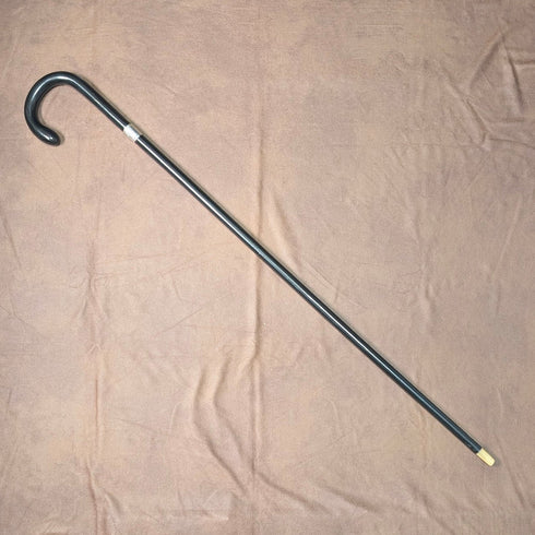 1924 年英國古董黑色彎柄純銀裝飾,91 厘米,J Howell & Co.