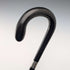 1924 British Antique Black Handle Bent Handle with Sterling Silver Decoration, 91cm, J Howell & Co.